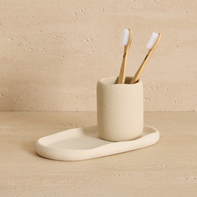 Ποτηροθήκη Μπάνιου (Φ7.7x10) F-V Olea Beige 213313