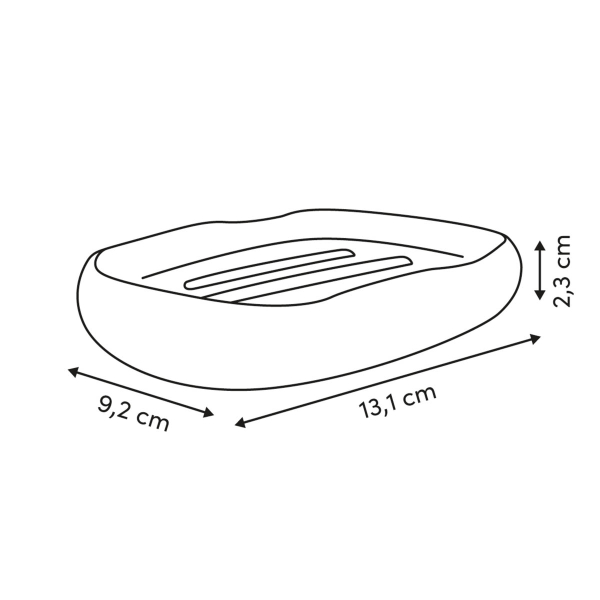 Σαπουνοθήκη (13x9.2x2.3) F-V Olea Beige 213314