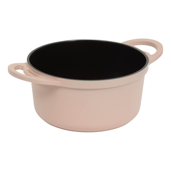 Αντικολλητική Κατσαρόλα Ατμού (24εκ.) Χυτού Αλουμινίου F-V Aluro Pink 189457B