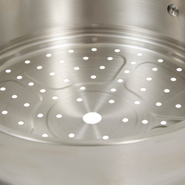 Αντικολλητική Κατσαρόλα Ατμού (24εκ.) Χυτού Αλουμινίου F-V Aluro Taupe 189457D