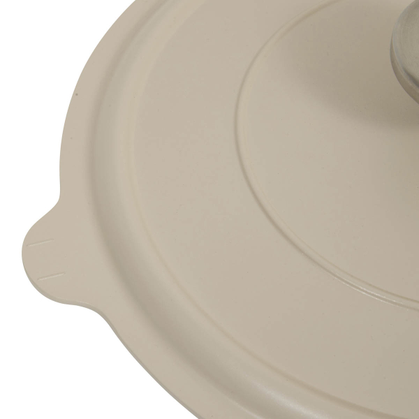 Αντικολλητική Κατσαρόλα Ατμού (24εκ.) Χυτού Αλουμινίου F-V Aluro Taupe 189457D