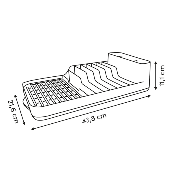 Στραγγιστήρι Πιάτων (44x21.5x11) F-V Poly Pink 190303