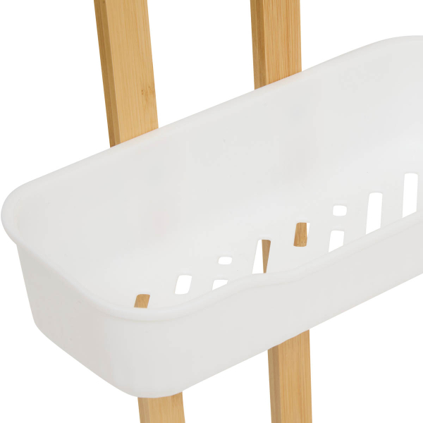 Ραφιέρα Μπάνιου Διπλή (25x11.5x51) F-V Natureo White 214758