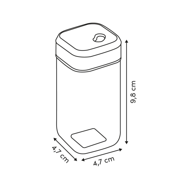 Βάζο Για Αλατοπίπερο (4.7x4.7x10) F-V Inox 217608