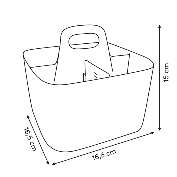 Κουταλοθήκη (16.5x16.5x15) F-V Poly Pink 190255B