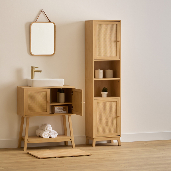 Ντουλάπι Μπάνιου Για Νιπτήρα Με Ράφι (70x30x80) F-V Cane 206928