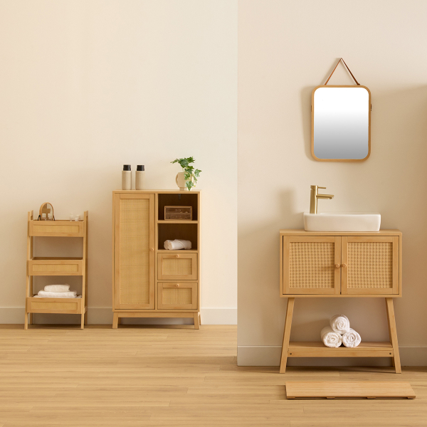 Ντουλάπι Μπάνιου Για Νιπτήρα Με Ράφι (70x30x80) F-V Cane 206928