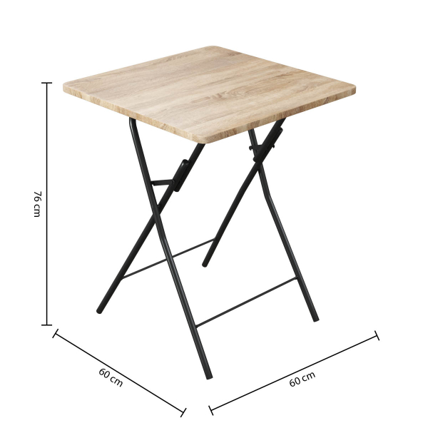 Πτυσσόμενο Τραπέζι Κουζίνας (60x60x75) F-V 114264E