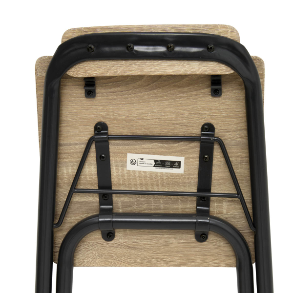 Σκαμπό Μπαρ Με Πλάτη Αναδιπλούμενο (50x47.5x98) F-V Louna 140448D