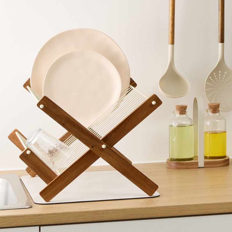 Πτυσσόμενο Στραγγιστήρι Πιάτων Διώροφο (49.5x30x37) F-V Black 190142