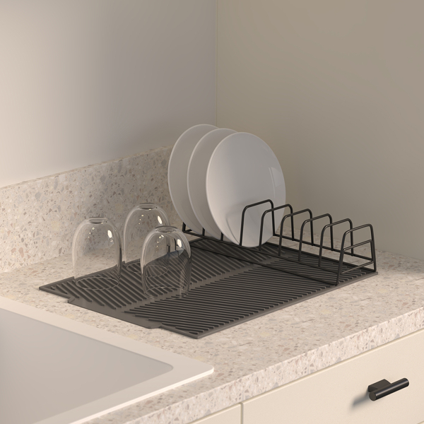 Στραγγιστήρι Πιάτων (33x43.5x8.5) F-V Rack 190115 Grey
