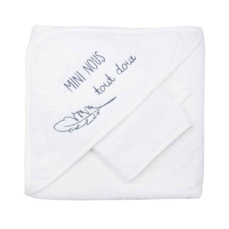 Βρεφική Κάπα + Γάντι Trois Kilos Sept Λευκό 55-8175021