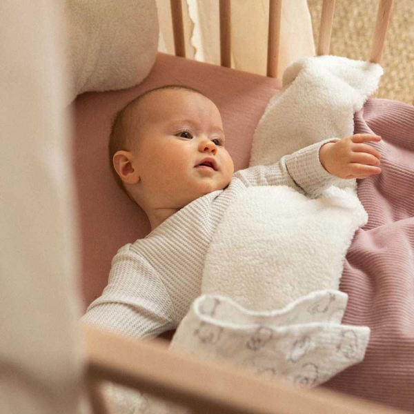 Κουβέρτα Fleece Κούνιας Με Γουνάκι (100x140) Trois Kilos Sept Wooly Σάπιο Μήλο 55-8489009