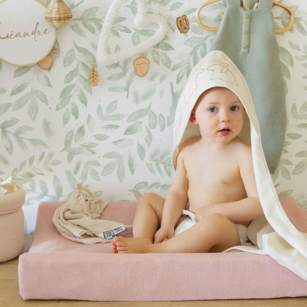 Καλύμματα Αλλαξιέρας (Σετ 2τμχ) Trois Kilos Sept Εκρού/Ροζ 55-8075110