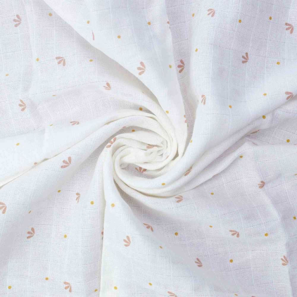 Μουσελίνες/Πάνες Αγκαλιάς (Σετ 3τμχ) Trois Kilos Sept Λευκό/Καμηλό 55-8135051