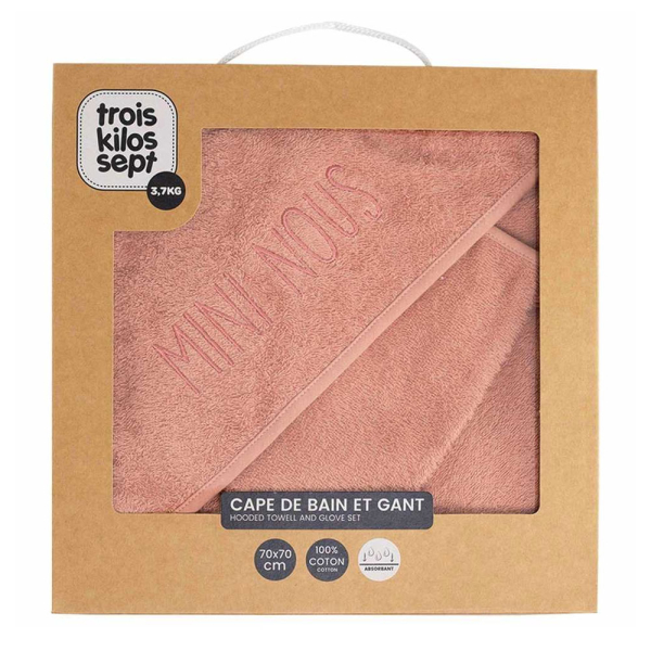 Βρεφική Κάπα + Γάντι Trois Kilos Sept Τερακότα 55-8175024