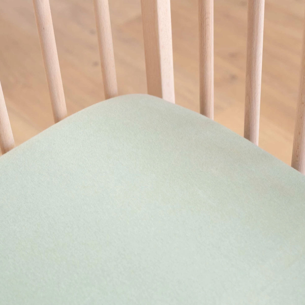 Σεντόνι Μακό Κούνιας Με Λάστιχο (70x140+12) Trois Kilos Sept Μέντα Σκούρο 55-8161022