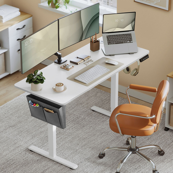 Ηλεκτρικό Γραφείο (140x60x72/120) Με Ρυθμιζόμενο Ύψος Songmics LSD134WZ04