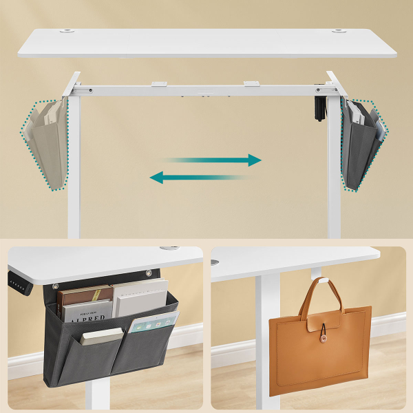 Ηλεκτρικό Γραφείο (140x60x72/120) Με Ρυθμιζόμενο Ύψος Songmics LSD134WZ04