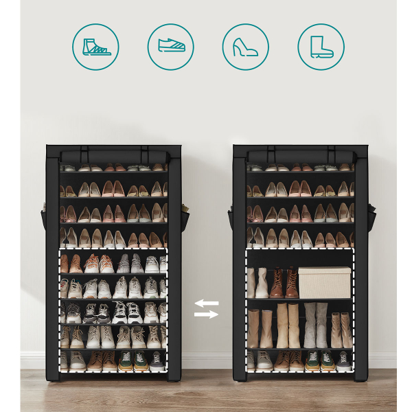 Παπουτσοθήκη 36 Θέσεων Υφασμάτινη (88x28x160) Songmics RXJ036BZ03