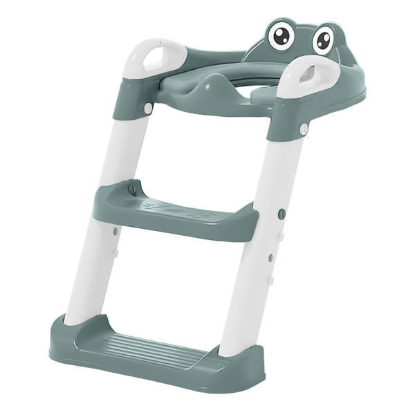Παιδικό Κάθισμα Τουαλέτας Με Σκαλάκι Bebe Stars Frog Forest Green 56-176