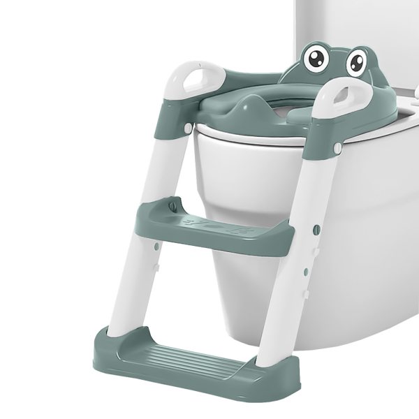 Παιδικό Κάθισμα Τουαλέτας Με Σκαλάκι Bebe Stars Frog Forest Green 56-176