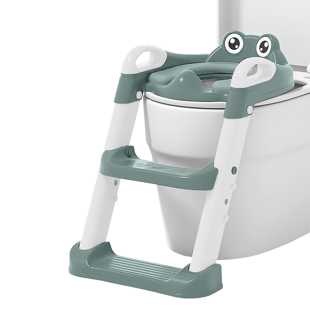 Παιδικό Κάθισμα Τουαλέτας με Σκαλάκι Bebe Stars Frog Forest Green 56-176 Home Βρεφικά Φροντίδα & Περιποίηση Μωρού Γιο Καθίσματα Λεκάνης Spitishop