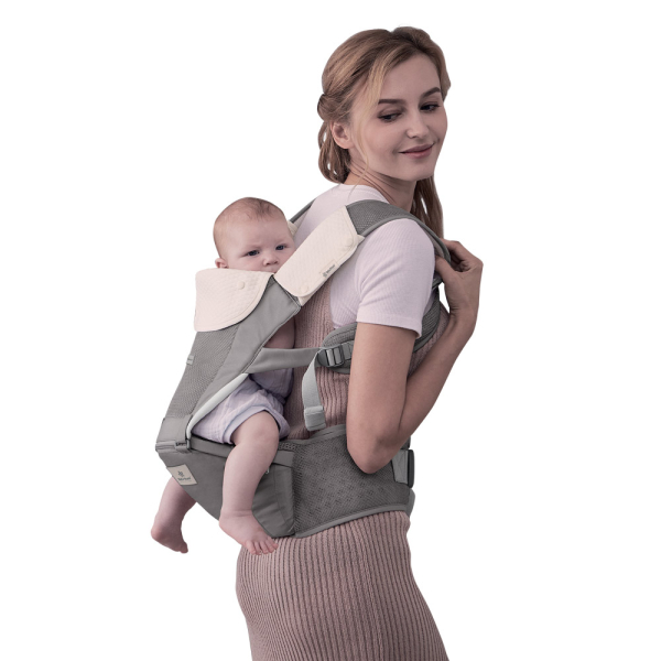 Μάρσιπος Εργονομικός (4-36 Μηνών/3.5-15kg) Bebe Stars Hug Me Smoked Grey 225-186