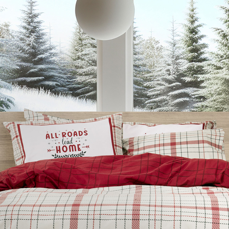 Ζεύγος Φανελένιες Μαξιλαροθήκες (50x70) Nima Home Bliss