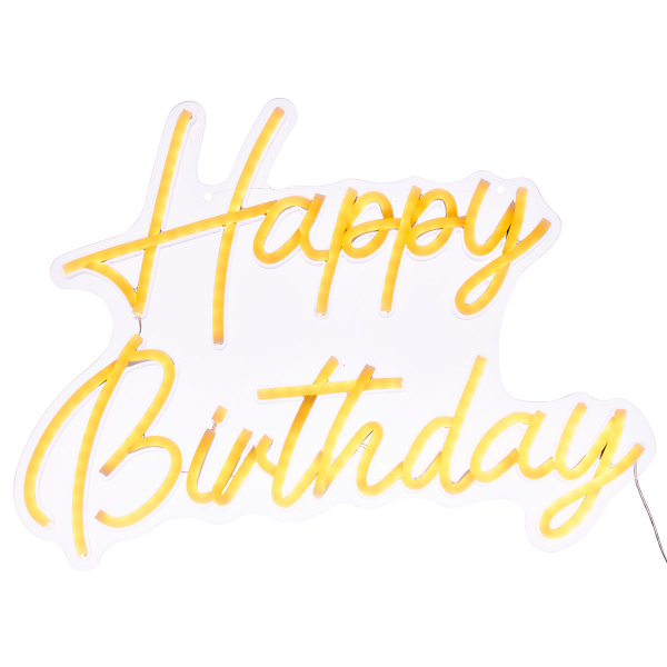 Διακοσμητικό Φωτιστικό Τοίχου LED Με USB A-S Happy Birthday 213733