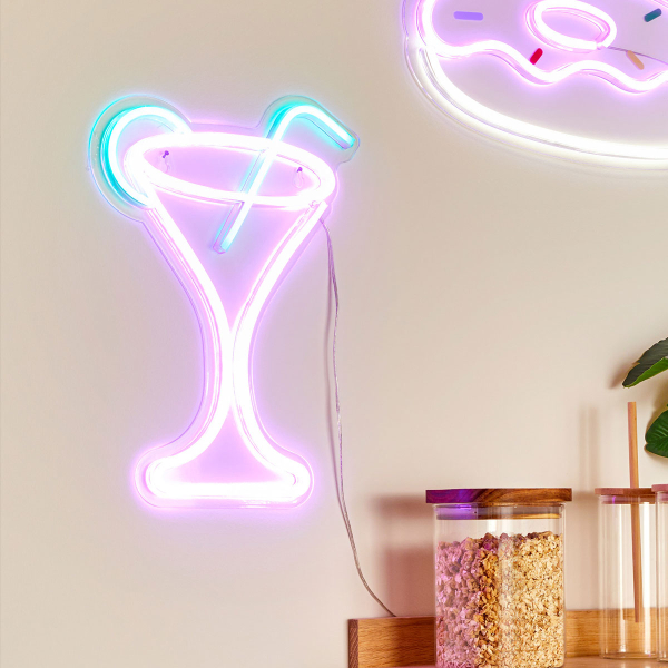 Διακοσμητικό Φωτιστικό Τοίχου LED Με USB A-S Cocktail 213734