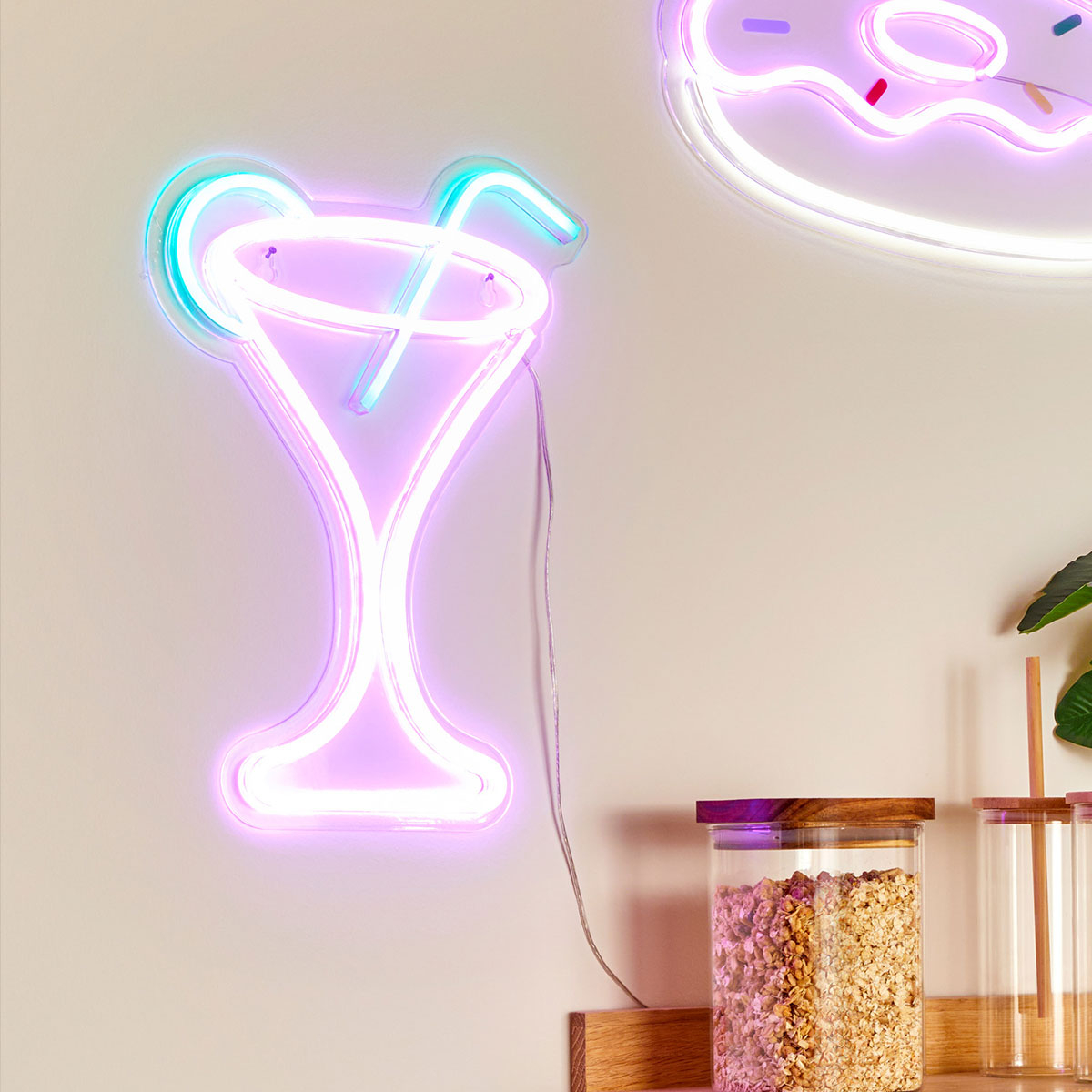 Διακοσμητικό Φωτιστικό Τοίχου LED Με USB A-S Cocktail 213734