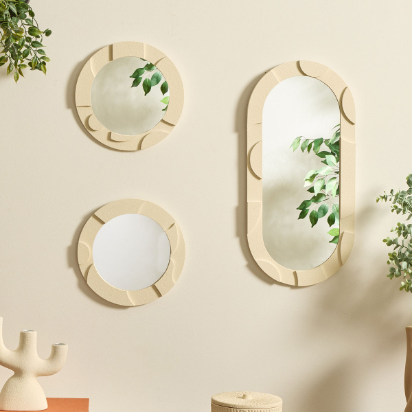 Διακοσμητικοί Καθρέφτες Τοίχου (Σετ 3τμχ) A-S Anny 213805