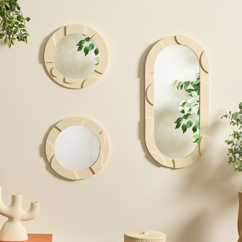 Διακοσμητικοί Καθρέφτες Τοίχου (Σετ 3τμχ) A-S Anny 213805