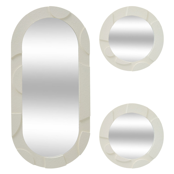 Διακοσμητικοί Καθρέφτες Τοίχου (Σετ 3τμχ) A-S Anny 213805