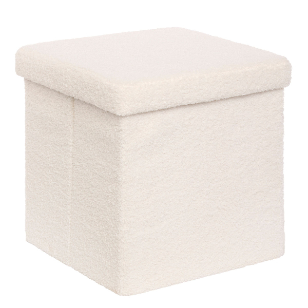 Σκαμπό Με Αποθηκευτικό Χώρο (38x38x38) A-S Jaiko White 214225