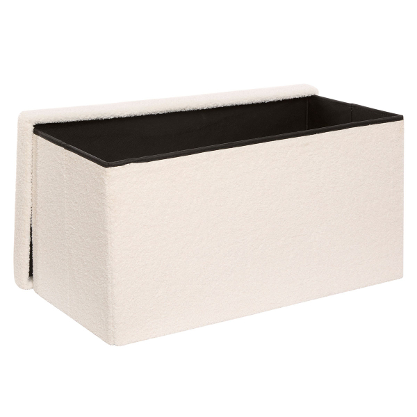 Ταμπουρέ Με Αποθηκευτικό Χώρο (76x38x38) A-S Jaiko White 214226