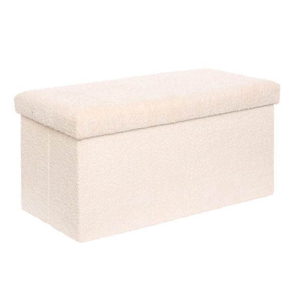 Ταμπουρέ Με Αποθηκευτικό Χώρο (76x38x38) A-S Soana Ivory 214228A