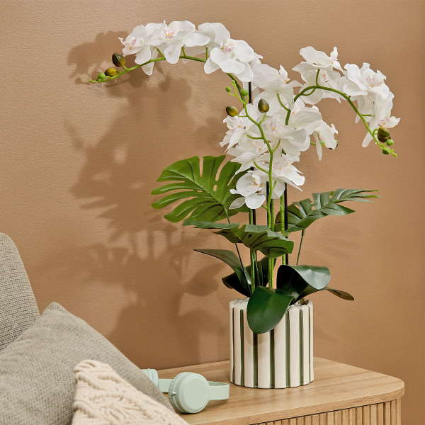 Τεχνητό Λουλούδι Σε Γλάστρα 81εκ. A-S Orchid Asia 214107