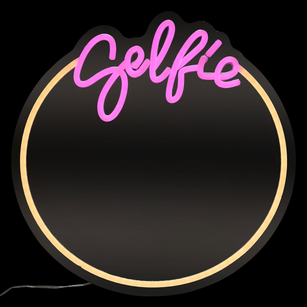 Διακοσμητικός Καθρέφτης Τοίχου Με LED & USB A-S Selfie 213751