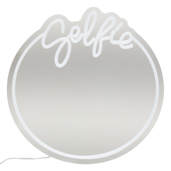 Διακοσμητικός Καθρέφτης Τοίχου Με LED & USB A-S Selfie 213751