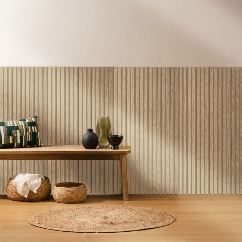 3D Πάνελ Τοίχου Ξύλινο (120x60) A-S Colva Beige 210402D