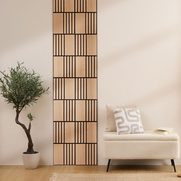 3D Πάνελ Τοίχου Ξύλινα (Σετ 3τμχ) A-S Colva L.Wood 212905