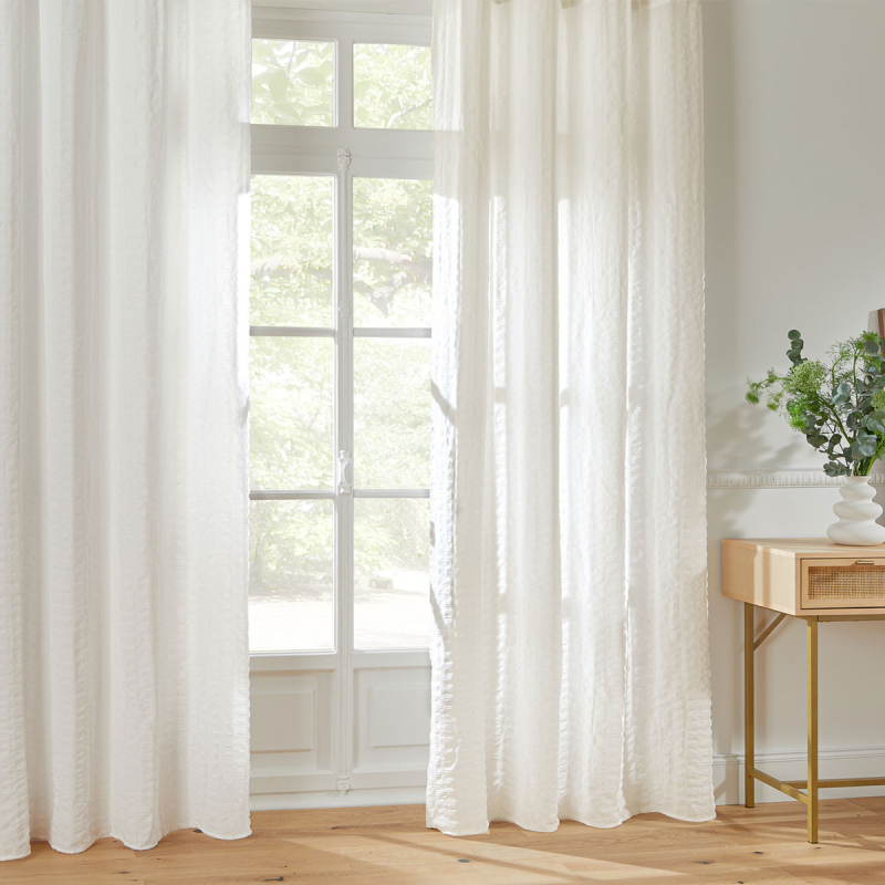 Κουρτίνα (140x240) Με Τρουκς A-S Noa White 215318A