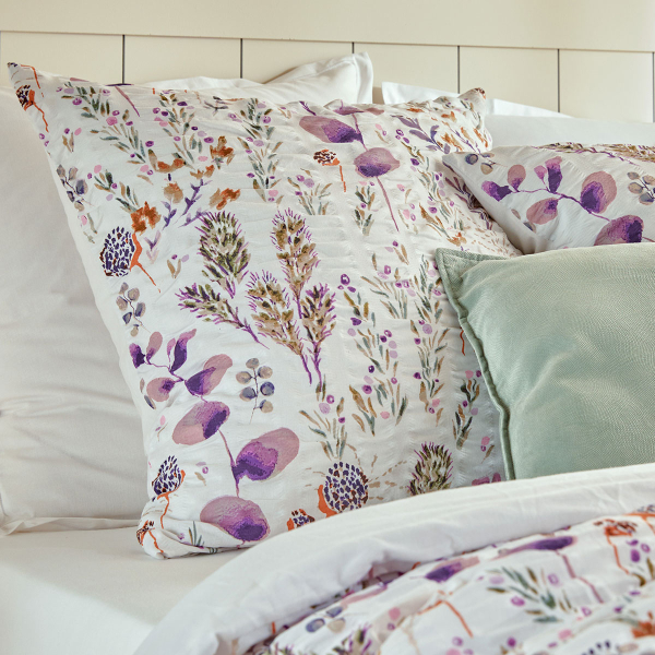 Παπλωματοθήκη Υπέρδιπλη (240x220) 2 Όψεων + Διακοσμητικές Μαξιλαροθήκες A-S Floral 215349A