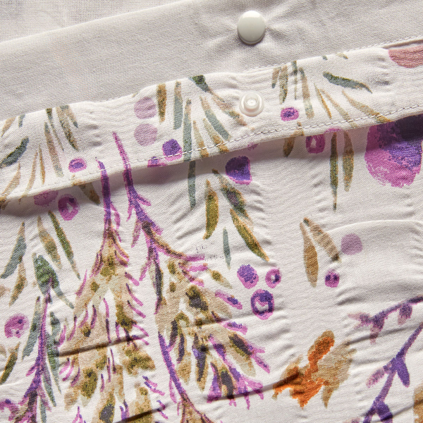 Παπλωματοθήκη Υπέρδιπλη (240x220) 2 Όψεων + Διακοσμητικές Μαξιλαροθήκες A-S Floral 215349A