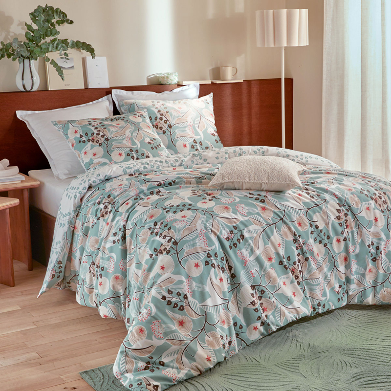 Παπλωματοθήκη King Size (260x240) 2 Όψεων + Διακοσμητικές Μαξιλαροθήκες A-S Marine Vegetal 215352A