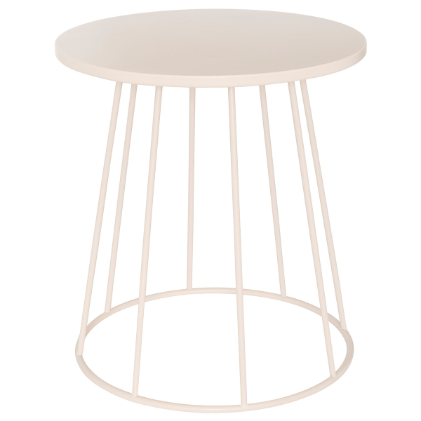 Βοηθητικό Τραπεζάκι (Φ38x42) A-S Latte Beige 213065A