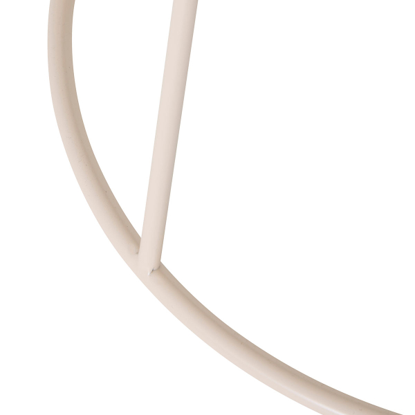 Βοηθητικό Τραπεζάκι (Φ38x42) A-S Latte Beige 213065A