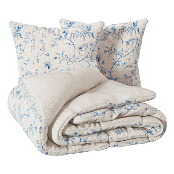 Παπλωματοθήκη Υπέρδιπλη (240x220) 2 Όψεων + Διακοσμητικές Μαξιλαροθήκες A-S Kyoto 215351D